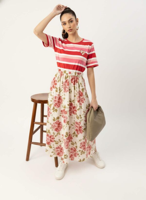 Women Olive Green V-Neck T-shirt