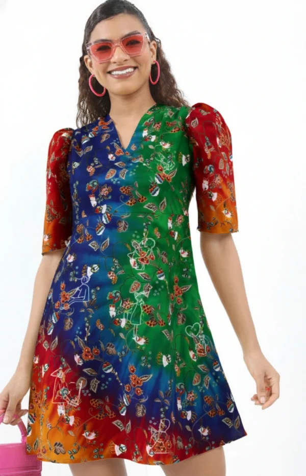 KETCH Yellow Floral Mini Dress